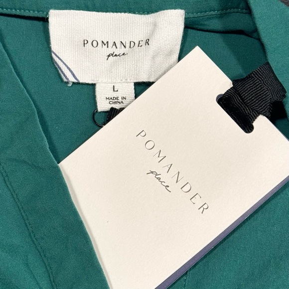 Pomander Place | New Palm Green Chelsea Mini Dress Size L - Picture 10 of 11